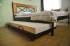 metal trundle bed  with foam mattress