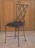 Dining chair metal, upholstery T