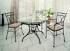Dining chair OHIO wrought square iron, upholstery P