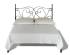Wrought iron double bed king size without footboard