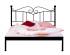 classic wrought iron king size bed without footboard