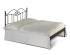 classic wrought iron king size bed without footboard