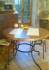 round table base Provence with oak table top