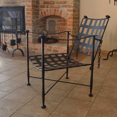 Armchair for winter garden wrought iron, french design