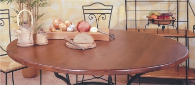 table plate solid oak round edge