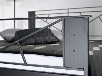 loft style iron bed with footboard Valencia