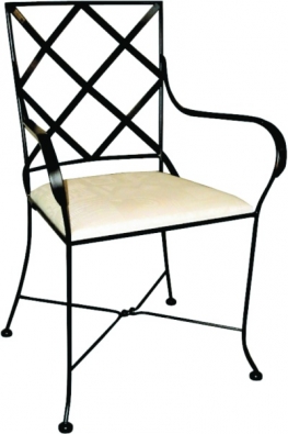 Dining chair slim lines steel