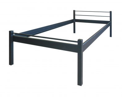 Simple minimalist iron bed