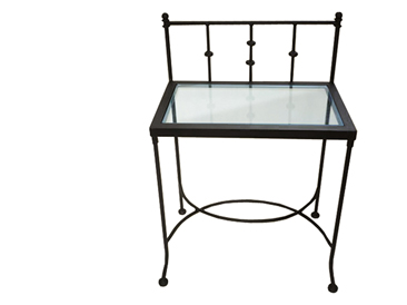 Night stand with glass top