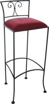 Bar stool rustic wrought iron