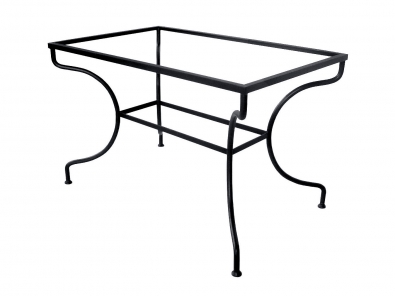Rectangular table base Provence wrought iron