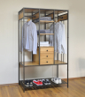 Open wardrobe DOVER with drawers